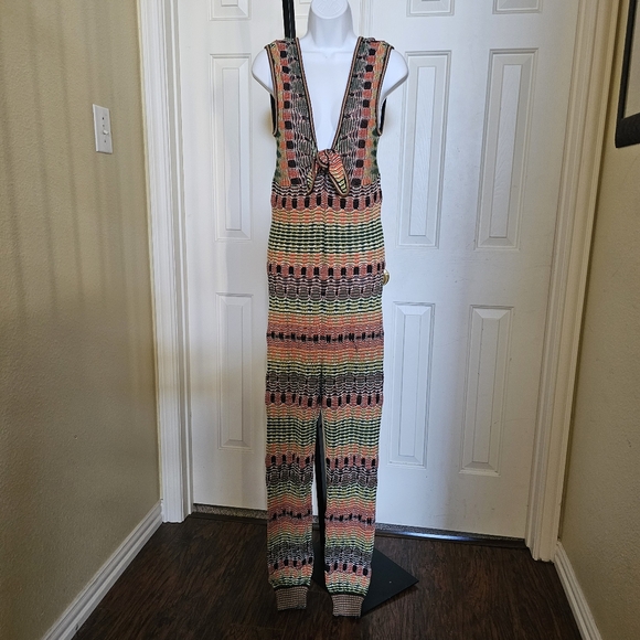 M Missoni Striped Bow Jumpsuit Size 40/4 - Picture 9 of 16